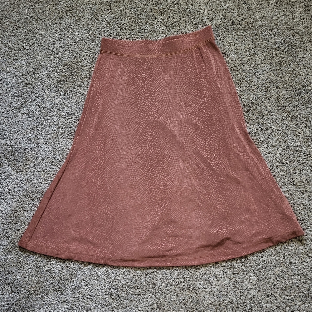 Chic Tan A-Line Skirt